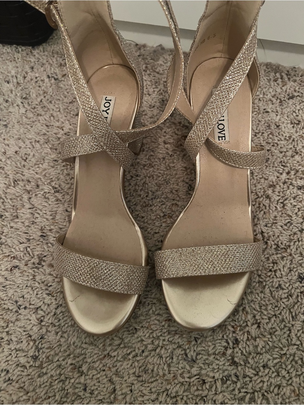 Women's Gold Strappy Sandal